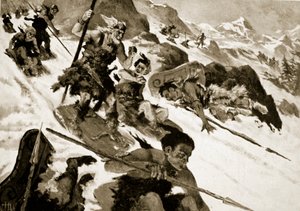Cimbri w Alpach autorstwa John Harris Valda