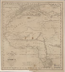 Mapa części Afryki - narysowana przez najnowsze władze w celu zilustrowania narracji kapitana Jamesa Rileya LOC 2009583840 autorstwa John Hartshorne