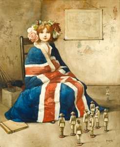 Imperium Brytyjskie, ok. 1900 (akwarela na papierze) autorstwa John Hassall