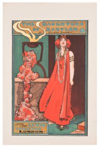 "Córki Babilonu" / J. Hassall / Plakat, ok. 1898 r. autorstwa John Hassall