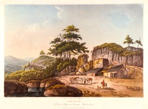Piece wapienne. Widok na Clifton niedaleko Bristolu, Gloucestershire, 1798.