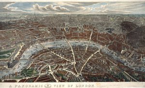 Panoramiczny widok na Londyn autorstwa John Henry Banks