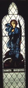 Św. Małgorzata, z kościoła Św. Piotra, Bramley, Yorkshire autorstwa John Henry Dearle