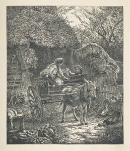 Tablica 24. Ładowanie wózka, z „Nature Pictures”, Seria trzydziestu oryginalnych ilustracji narysowanych na drewnie przez J. H. Della i rytowanych przez R. Patersona, Johna Henry’ego Della