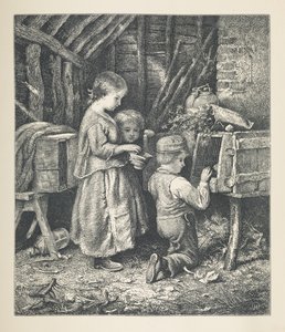 Tablica 27. Dzieci, z „Nature Pictures”, seria trzydziestu oryginalnych ilustracji narysowanych na drewnie przez J. H. Della i rytowanych przez R. Patersona. John Henry Dell