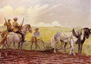 Canadian Mounted Police (litografia kolorowa)