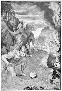 „Beowulf odnajduje głowę Aschere”, 1910.