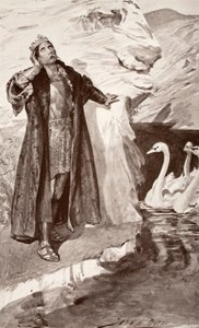 Ler and the Swans, ilustracja z „Celtic Myth and Legend” Charlesa Squire