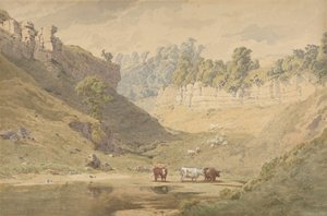 Bydło przy wodopoju w dolinie, 1830-86.