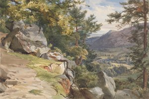 Vista de Craig-y-Barns, Dunkeld, parecendo Southpolish