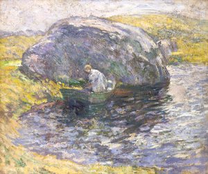 Letni dzień (olej na płótnie) autorstwa John Henry Twachtman