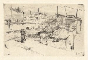 Szanty Bridgeport autorstwa John Henry Twachtman