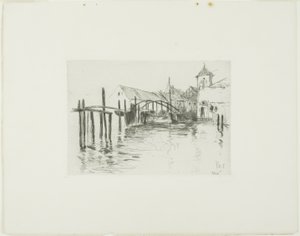 Dok w Newport autorstwa John Henry Twachtman