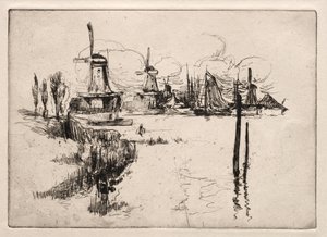 Dordrecht. autorstwa John Henry Twachtman
