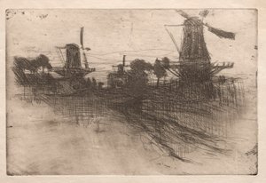 Wieczór, Dordrecht autorstwa John Henry Twachtman