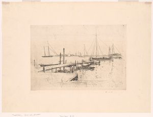 Dok jachtowy autorstwa John Henry Twachtman
