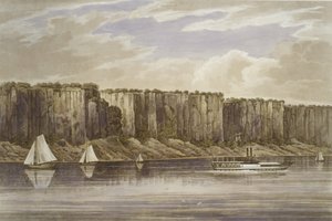 Palisady nr 19, Hudson River Portfolio, 1823-24. autorstwa John Hill