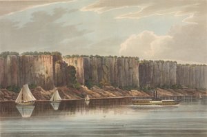 Palisady nr 19 teki z rzeki Hudson, 1823-24. autorstwa John Hill