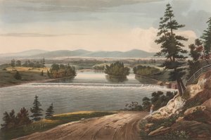 Widok w pobliżu Sandy Hill nr 7 portfela rzeki Hudson, 1822-23. autorstwa John Hill