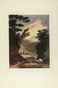 Widok W pobliżu wodospadu Schuylkill w Pensylwanii, płyta piąta z pierwszej liczby Malowniczych widoków amerykańskiej scenerii autorstwa John Hill