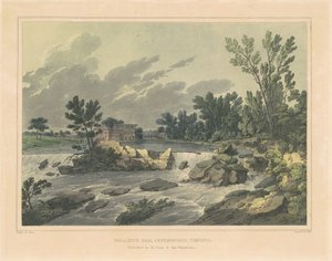 Tama Bollinga, Petersburgh, Wirginia autorstwa John Hill, after Joshua Shaw