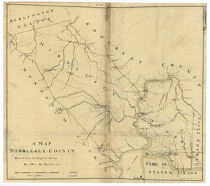 Mapa hrabstwa Middlesex. LOC gm72003603 autorstwa John Hills
