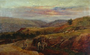 Burnley Valley z Crofts Stone, 1870