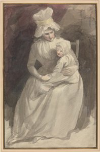 Pani Skinner z dzieckiem autorstwa John Hoppner