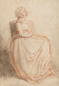 Studium siedzącej kobiety autorstwa John Hoppner