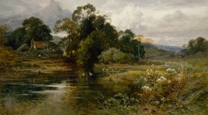 Niedaleko Dorking, Surrey (olej na płótnie) autorstwa John Horace Hooper