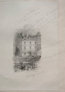 Kwatera Napoleona, Quai Conti, 1836. autorstwa John Horsburgh