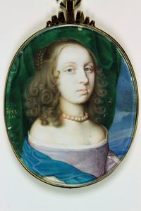 Elizabeth Rogers, wicehrabina Mansfield, potem księżna Richmond (akwarela na kości słoniowej)