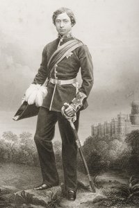 Albert Edward (1841-1910) wyryty przez D.J. Pounda z fotografii, z "The Drawing-Room of Eminent Personages, Volume 2", wydanej w Londynie w 1860 r. autorstwa John Jabez Edwin Paisley Mayall
