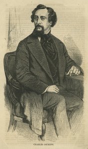 Charles Dickens, grawerowane przez Bobbett-Hooper, z Harper