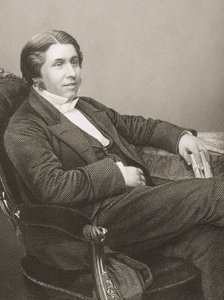 Charles Haddon Spurgeon (1834-92) rytowany przez D.J. Pound z fotografii, z „The Drawing-Room of Eminent Personages, Volume 2”, wydanej w Londynie, 1860 autorstwa John Jabez Edwin Paisley Mayall