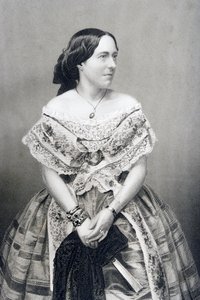 Clara Novello (1818-1908) grawerowana przez D.J. Pound z fotografii, z „The Drawing-Room of Eminent Personages, Volume 2”, wydanej w Londynie, 1860