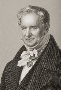 Friedrich Heinrich Alexander Humboldt (1769-1859), baron von Humboldt, ryty przez D.J. Pound z fotografii, z Salonu wybitnych osobistości, tom 2, wydanego w Londynie, 1860 (engra autorstwa John Jabez Edwin Paisley Mayall