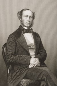 John Walter (1818-94) rytowany przez D.J. Pound z fotografii, z „The Drawing-Room of Eminent Personages, Volume 2”, wydanej w Londynie, 1860 autorstwa John Jabez Edwin Paisley Mayall