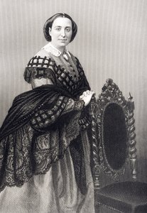 Madame Rosino Penco (1823-94) grawerowane przez D.J. Pound z fotografii, z „The Drawing-Room of Eminent Personages, Volume 2”, wydanej w Londynie, 1860