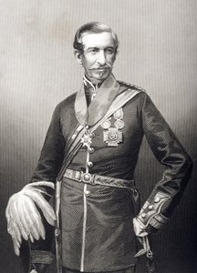 Sir Archdale Wilson (1803-74) grawerowany przez D.J. Pound z fotografii, z „The Drawing-Room of Eminent Personages, Volume 2”, wydanej w Londynie, 1860 autorstwa John Jabez Edwin Paisley Mayall