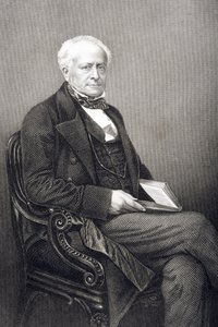 Sir Fitzroy Kelly (1796-1880) grawerowany przez D.J. Pound z fotografii, z „The Drawing-Room of Eminent Personages, Volume 2”, wydanej w Londynie, 1860