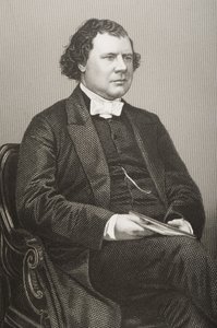 William Morley Punshon (1824-81) grawerowany przez D.J. Pound z fotografii, z „The Drawing-Room of Eminent Personages, Volume 2”, wydanej w Londynie, 1860
