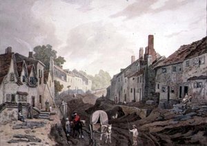 Scena uliczna, Erith, Kent autorstwa John James Chalon