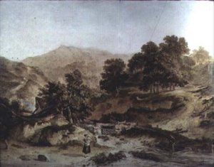 walijski krajobraz autorstwa John James Chalon