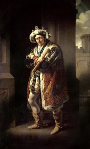 Edmund Kean (1787-1833) jako Ryszard III autorstwa John James Halls