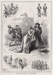 „Niebieska broda” Burnanda w Gaiety Theatre (rycina)
