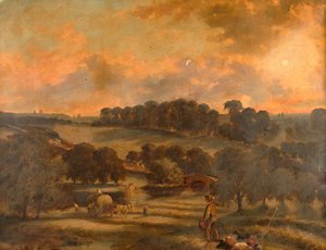 Haytime, Hamstead Mill, Handsworth, Staffordshire, 1850-1908. autorstwa John Joseph Hughes