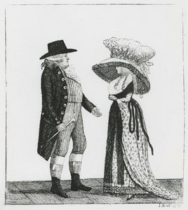 Kapitan Dalrymple i Penelope Macdonald, 1787 autorstwa John Kay