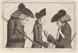 Henry Home, lord Kames; Hugo Arnot; James Burnett, lord Monboddo przez Johna Kaya autorstwa John Kay