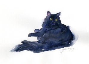 Portret Leona, 2014, (akwarela)